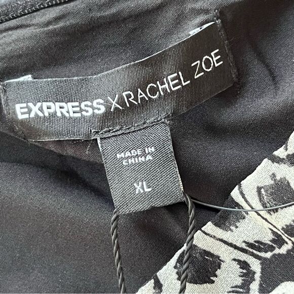 Express X Rachel Zoe Collaboration One Shoulder Gold Monarch Dress Size XL - Picture 9 of 11